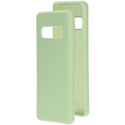 Mobiparts Samsung Galaxy S10 Silikon Backcover - Pistache Green