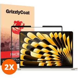 GrizzlyCoat Premium MacBook Air 15 Zoll (2023-2026) Displayschutz Schutzfolie - Hüllenfreundlich (2er Pack)