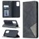 Mobigear Rhombus Slim Samsung Galaxy A52 Hülle Klapphülle - Schwarz