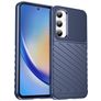 Mobigear Groove Samsung Galaxy A35 Hülle Flexibles TPU Backcover - Blau