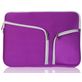 Mobigear Double Zipper Neopren Laptop Sleeve 15 - 16 Zoll Laptop Hülle - Lila