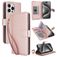Mobigear Wallet iPhone 15 Pro Hülle Klapphülle Geldbörse - Roségold