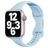 Mobigear Sport Slim Silikon Apple Watch Armband Drückerschließe - 49/46/45/44 mm - Babyblau