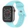 Mobigear Sport Dual Silikon Apple Watch Armband Pin-and-Tuck-Verschluss - 49/46/45/44 mm - Babyblau