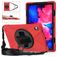 Mobigear SureGrip XGuard Lenovo Tab P11 Gen 1 Hülle Kunststoff,Silikon Backcover + Schulterträger + Ständer - Rot