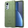 Mobigear Rugged Shield Xiaomi 12 Lite Hülle Flexibles TPU Backcover Stoßfest - Grün