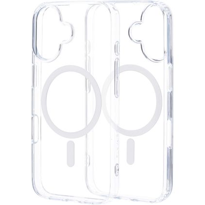 Mobiparts Hardcover Durchsichtig iPhone 16 MagSafe Hülle Hardcase Backcover - Transparent