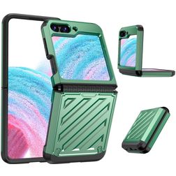 Mobigear Groove Samsung Galaxy Z Flip 5 Hülle Hardcase Backcover - Grün