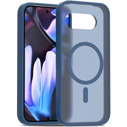 Mobigear Shockproof Google Pixel 9a MagSafe Hülle Hardcase Backcover - Blau