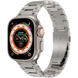 Mobigear Amsterdam Edelstahl Apple Watch Armband Faltschließe - 49/46/45/44 mm - Titan