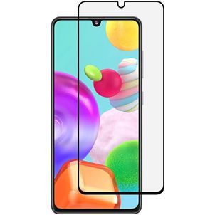Mobigear Premium Samsung Galaxy A41 Panzerglas Gehärtetes Glas Displayschutz - Hüllenfreundlich - Schwarz