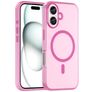 Mobigear Shockproof iPhone 16 MagSafe Hülle Flexibles TPU Backcover - Pink