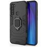 Mobigear Armor Ring Xiaomi Redmi Note 8T Hardcase Backcover Shockproof mit Ringhalter - Schwarz