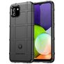 Mobigear Rugged Shield Samsung Galaxy A03 Hülle Flexibles TPU Backcover Stoßfest - Schwarz