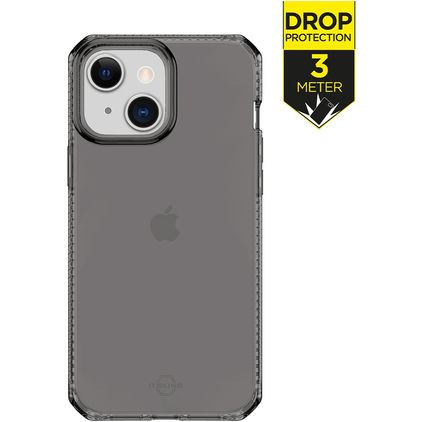 ITSkins SpectrumClear iPhone 13 Mini Hülle Flexibles TPU Backcover Stoßfest - Smoke