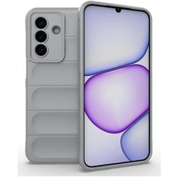 Mobigear Bumpy Samsung Galaxy A27 Hülle Flexibles TPU Backcover - Grau