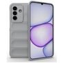 Mobigear Bumpy Samsung Galaxy A27 Hülle Flexibles TPU Backcover - Grau