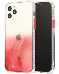 Mobigear Gradient iPhone 12 Hülle Hardcase Backcover - Rot