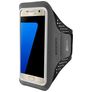 Mobiparts Comfort Fit Handyhalterung Joggen Samsung Galaxy S7 Sporthülle Neopren Sportarmband - Schwarz