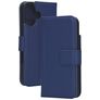 Mobiparts Wallet iPhone 16 MagSafe Hülle Echtes Leder Klapphülle Geldbörse - Blau