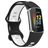 Mobigear Sport Dual Silikon Fitbit Charge 5 Armband Drückerschließe - Schwarz / Weiß