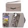 Mobilize Elegant Magnet iPhone 12 Mini Hülle 2in1 Clutch (herausnehmbar) - Beige Snake