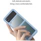 Mobigear Crystal Samsung Galaxy Z Flip 4 Hülle Hardcase Backcover - Transparent / Blau