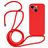 Mobigear Lanyard iPhone 14 Plus Silikon Handykette - Rot