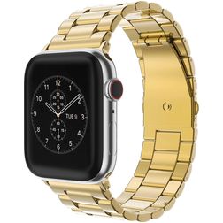 Mobigear Antwerp Edelstahl Apple Watch Armband Faltschließe - 42/41/40/38 mm - Gold
