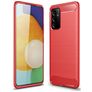 Mobigear Brushed Slim Samsung Galaxy A82 5G Hülle Flexibles TPU Backcover - Rot