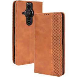 Mobigear Sensation Sony Xperia Pro-I Hülle Klapphülle Geldbörse - Braun
