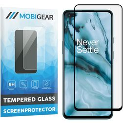 Mobigear Premium OnePlus Nord Panzerglas Gehärtetes Glas Displayschutz - Hüllenfreundlich - Schwarz