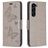 Mobigear Butterfly Samsung Galaxy S24 Plus Hülle Klapphülle Geldbörse - Grau