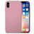 Mobigear Colors iPhone X Silikon Hülle Backcover - Pink
