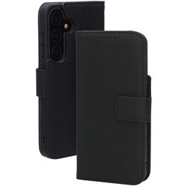 Mobiparts Wallet Samsung Galaxy S24 MagSafe Hülle Echtes Leder Klapphülle Geldbörse - Schwarz