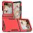 Mobigear Heavy Armor Motorola Razr 50 Hülle Hardcase Backcover Stoßfest - Rot
