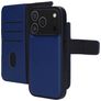 Mobiparts iPhone 17 Pro Hülle Echtes Leder Abnehmbare 2in1 Klapphülle Geldbörse - Blau