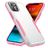 Mobigear Heavy Armor iPhone 14 Hülle Hardcase Backcover Stoßfest - Weiß / Pink