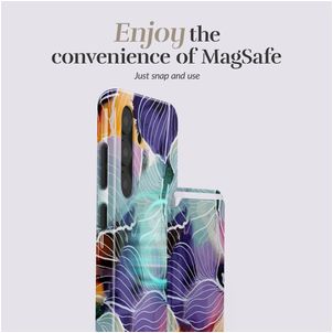 MIO Kartenetui - 3 Karten - MagSafe Kompatibel - Flowers