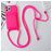 Mobigear Lanyard Card iPhone 15 Pro Silikon Handykette mit Kartenhalter - Magenta
