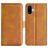 Mobigear Slim Magnet iPhone 16 Hülle Klapphülle Geldbörse - Cognac