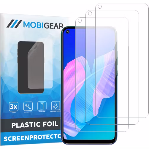 Mobigear Huawei P40 Lite 5G Displayschutz Schutzfolie - Hüllenfreundlich (3er Pack)