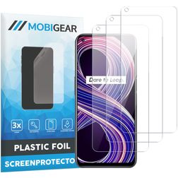 Mobigear Realme 8 Displayschutz Schutzfolie - Hüllenfreundlich (3er Pack)