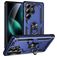 Mobigear Armor ring Samsung Galaxy S25 Ultra Hülle Hardcase Backcover Stoßfest mit Ringhalter - Blau