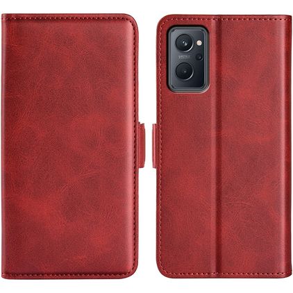 Mobigear Slim Magnet Realme 9i Hülle Klapphülle Geldbörse - Rot