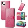 Mobigear Clover iPhone 15 Plus Hülle Klapphülle Geldbörse - Magenta