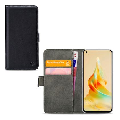 Mobilize Classic Gelly Wallet OPPO Reno 8T 4G Klapphülle Portemonnaie - Schwarz