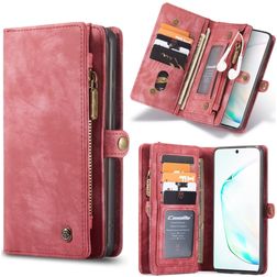 Caseme 008 Samsung Galaxy S20 Plus Hülle Abnehmbare 2in1 Klapphülle Geldbörse - Rot