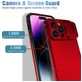 Mobigear Cam Slide iPhone 14 Pro Max Hülle Hardcase Backcover mit Kamera Slider - Rot