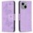 Mobigear Butterfly iPhone 15 Plus Hülle Klapphülle Geldbörse - Lila